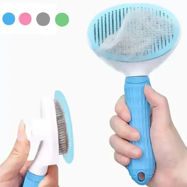 Sea Grooming Push Brush With Cover