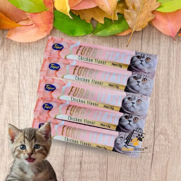 Taipet Furry Feast Chicken Flavor Creamy Cat Treat