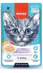 Wanpy Stew Chicken & Duck in Gravy (Kitten) 70gm