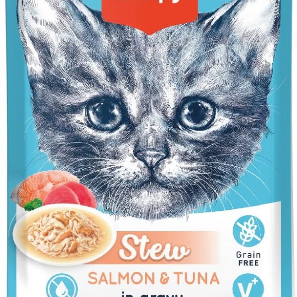 Wanpy Stew Salmon & Tuna in Gravy Kitten 70gm