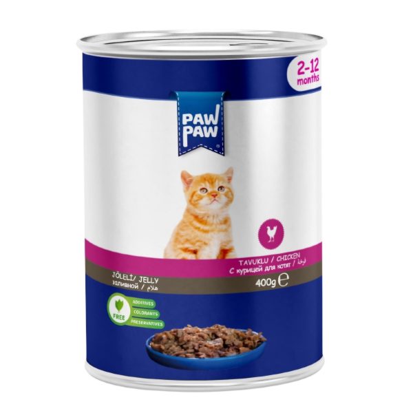 Paw Paw Can  With Chicken. Kitten 400gm