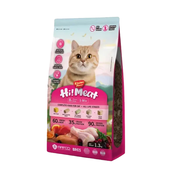 Kitchen Flavor Hi Meat Complete Cat Food for All Life Stages 1.3kg