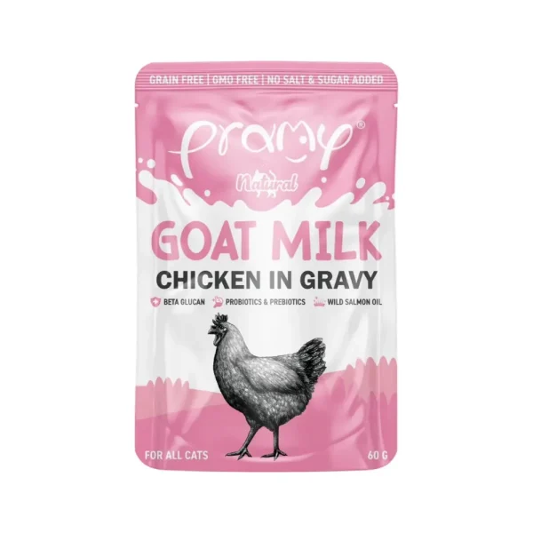 Pramy Natural Goat Milk Chicken in Gravy 60g