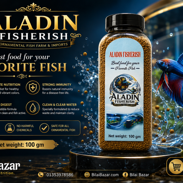 Aladin Fisherish.Fish Food 100gm