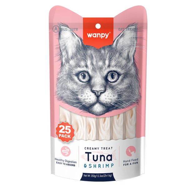 Wanpy Creamy Treats for Cats with Tuna & Shrimp 70g