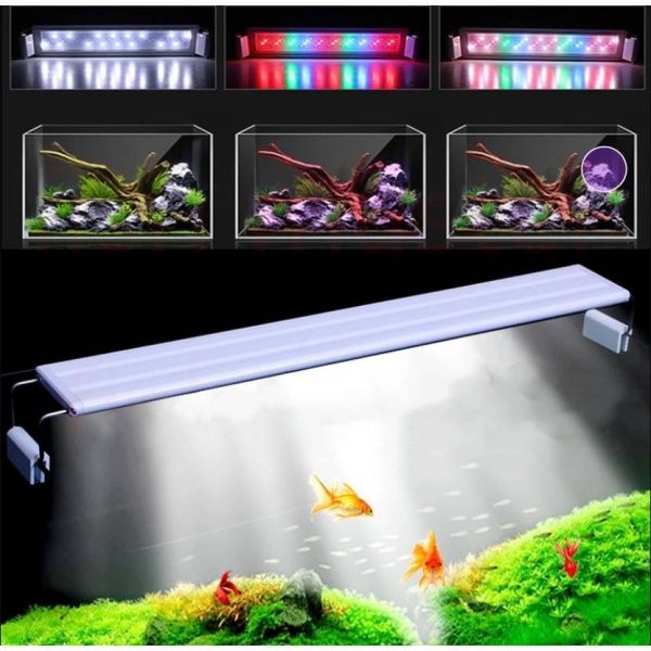Aquarium Lamp Light RGB Color 18cm.Seven Master