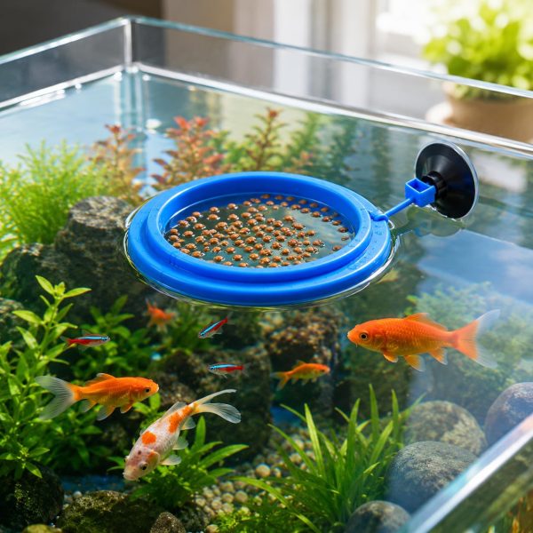 Floating Fish Feeding Ring with Suction Cup (Circle)