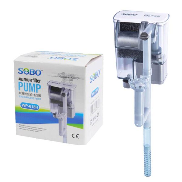 Sobo Aquarium Filter Pump Slim Hanging Filter WP-618H